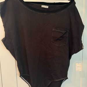 FP Intimately Off Shoulder Black Bodysuit